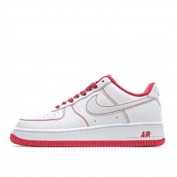 Nike Air Force 1 07 White Red Low Top 3M Reflective
