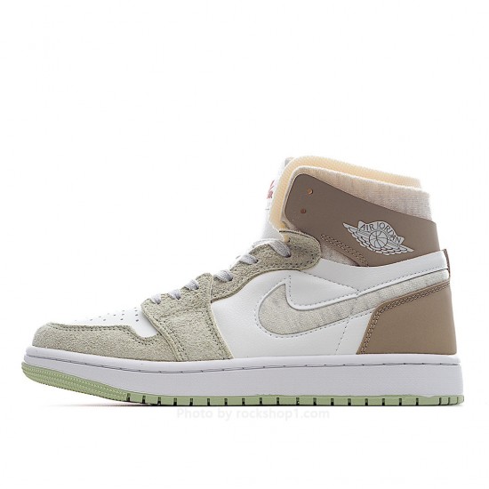 Wmns Air Jordan 1 High Zoom Comfort 'Olive Aura'