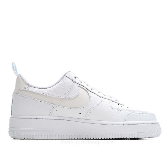 Nike Air Force 1 Low Top White and Blue Reflective