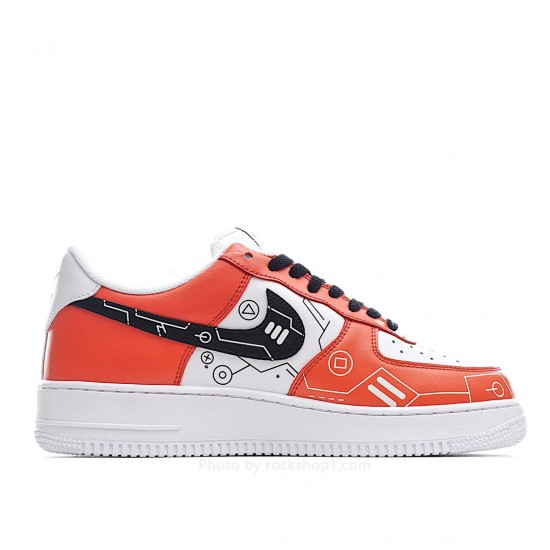 Nike Air Force 1 Low'07 White Red Black Low Top Sneakers