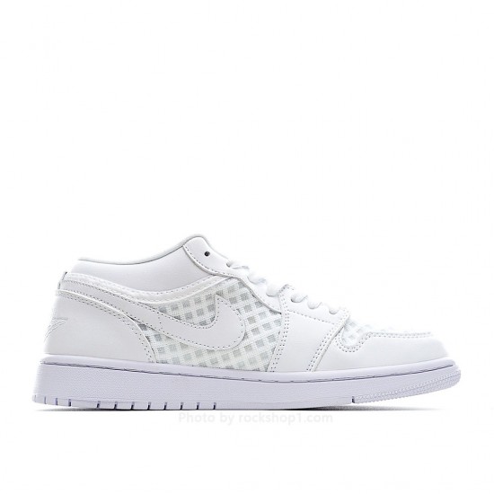 Wmns Air Jordan 1 Low Breathe 'Triple White'