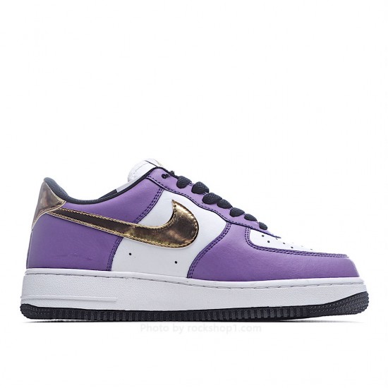 Nike Air Force 1' 07 Purple Gold White