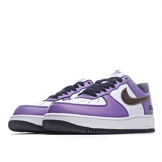 Nike Air Force 1' 07 Purple Gold White