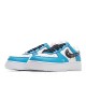 Nike Air Force 1 Low'07 White and Blue Low Top Sneakers