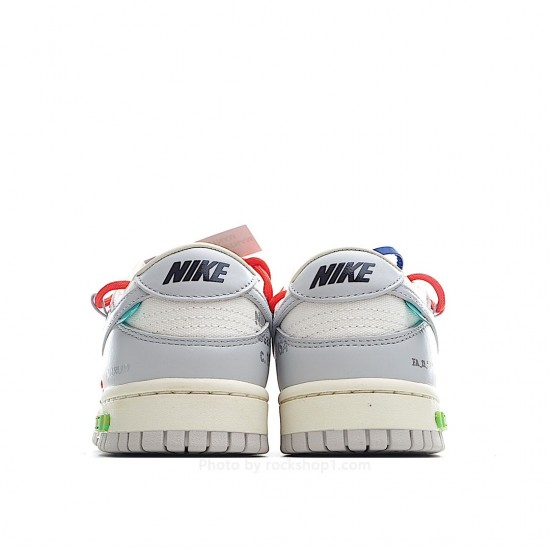 Nike SB Dunk OFF-WHITE Grey Red Blue