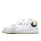 Nike Air Force 107 Sneakers White Black Orange