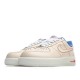 Nike Air Force1 Beige Low-Top Sneakers