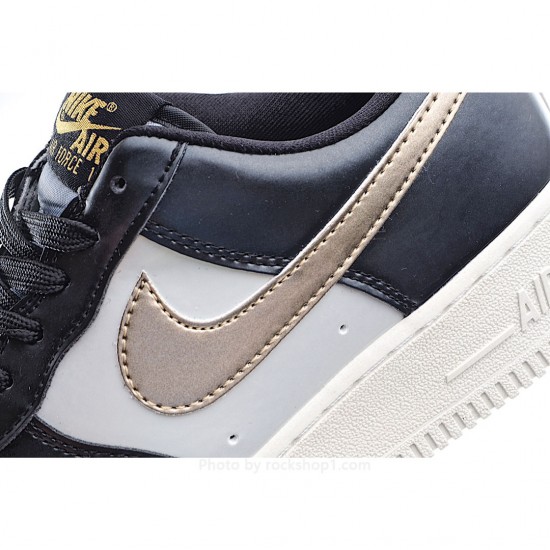 Nike Air Force 1 LV8 Black Gold Black Silver