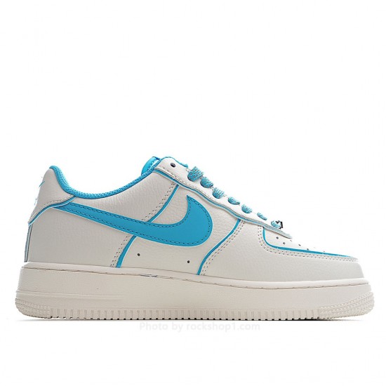 NikeAir Force 1 07 Low Beige Blue Low Top