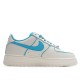 NikeAir Force 1 07 Low Beige Blue Low Top