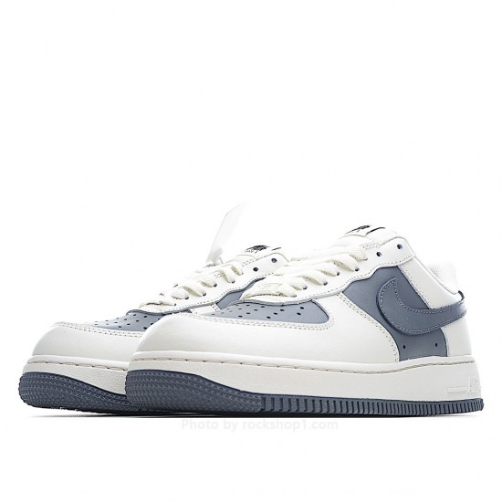 Nike Air Force 1 White and Grey Low Top