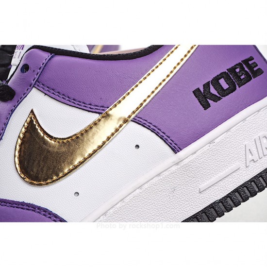 Nike Air Force 1' 07 Purple Gold White