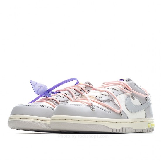 Nike SB Dunk OFF-WHITE Grey Pink Purple