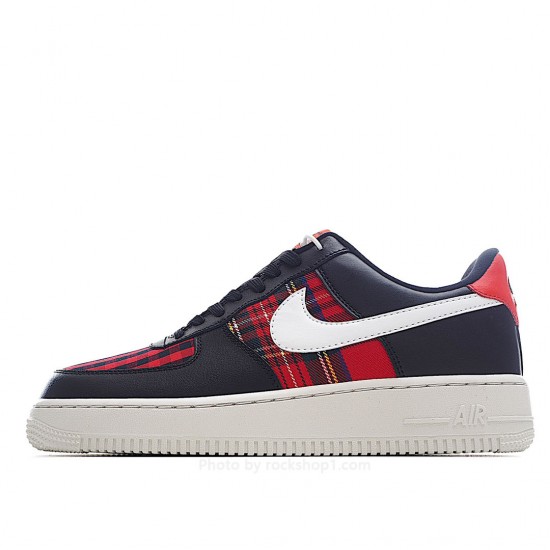 Nike Air Force 1 Low Top Black Red