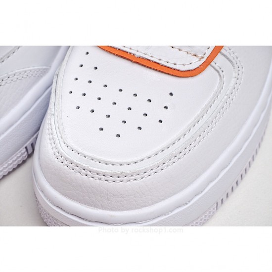 Nike WMNS Air Force 1 Shadow White Orange Orange Sneakers