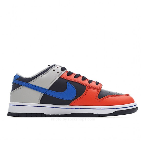 NBA x Nike Dunk Low EMB “Knicks” Black Blue Orange