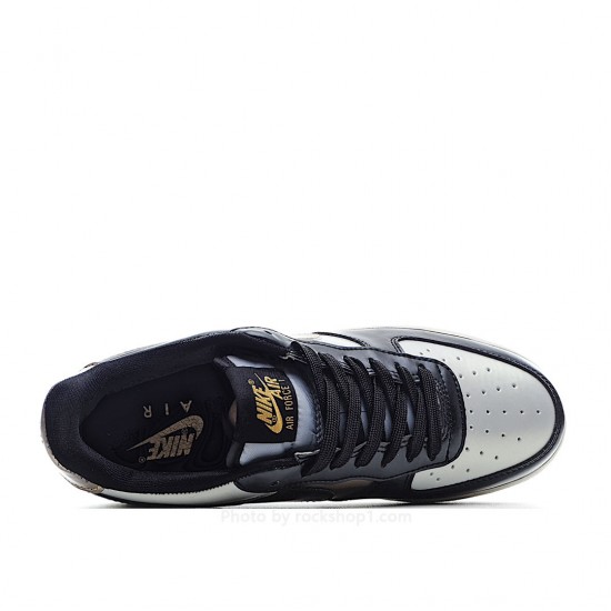 Nike Air Force 1 LV8 Black Gold Black Silver