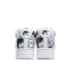 Nike Air Force 1 High 07 Black & White Mid-Top Sneakers