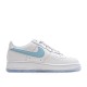 Nike Air Force 1 Sneakers White and Blue 3M Reflective