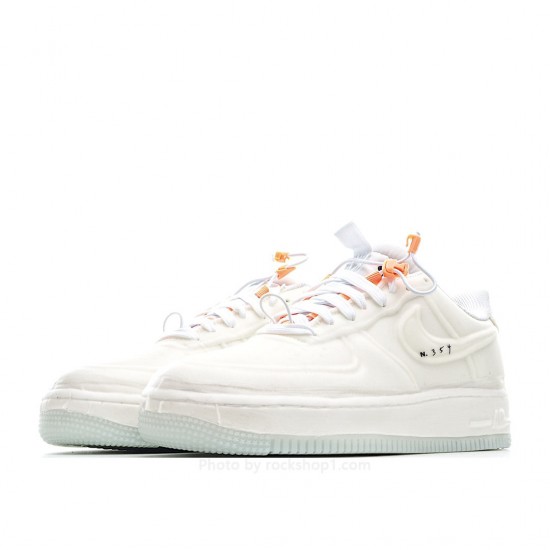 Nike Air Force 1 Experimental-Type N. 354 Sail Atomic Orange Low-Top Sneakers