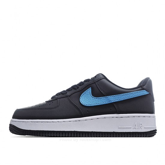 Nike Air Force 107 Low Black Blue Red Low Top