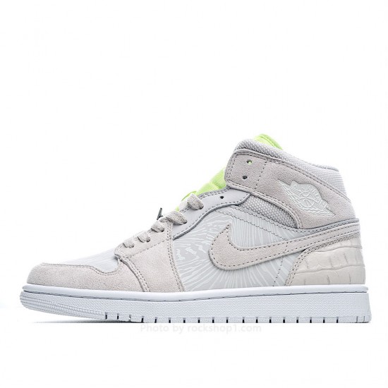 Wmns Air Jordan 1 Mid 'Ghost Green'