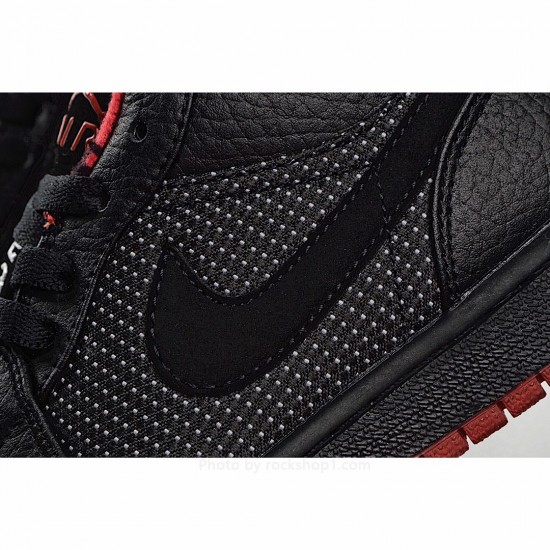 Air Jordan 1 Retro Low 'Black Silver Red'