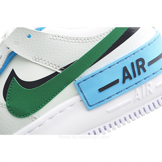 Nike Air Force 1 Shadow White Green Blue