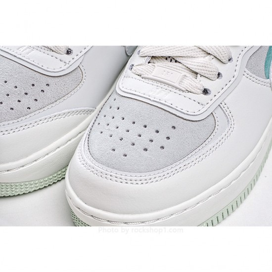 Nike WMNS Air Force 1 Shadow Low Top Sneakers Grey Green