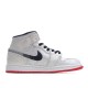 Clot x Air Jordan AJ1 Mid "Fearless" in white silk