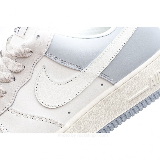 Nike Air Force 1 07 White Grey Blue Yellow