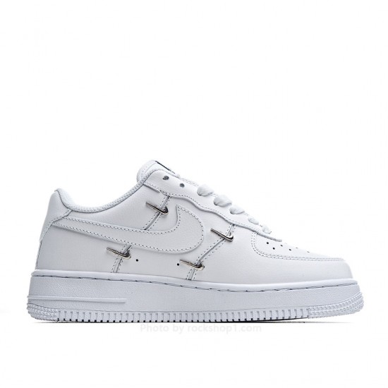 Nike Wmns Air Force 1 07 LXChrome Swooshes White 低帮 