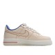 Nike Air Force1 Beige Low-Top Sneakers