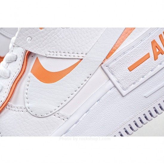 Nike WMNS Air Force 1 Shadow White Orange Orange Sneakers