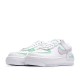 Nike Air Force 1 Shadow White, Green and Pink Low-Top Sneakers