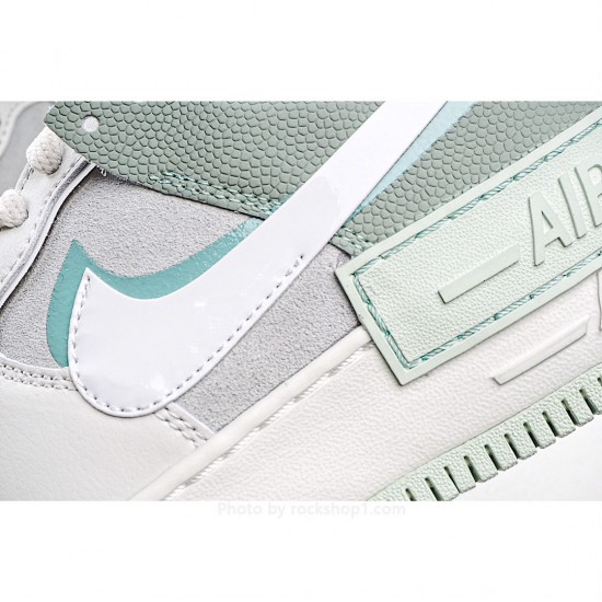 Nike WMNS Air Force 1 Shadow Low Top Sneakers Grey Green