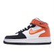 Nike Air Force 1 Mid Mid Top Black And White Orange