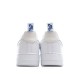 Nike Air Force 1 Low Top White and Blue Reflective