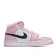 Air Jordan 1 Mid AJ1 Mid Basketball Shoes Sakura Pink