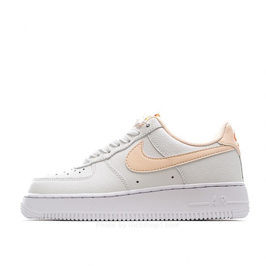 Nike Air Force 1 White and Orange