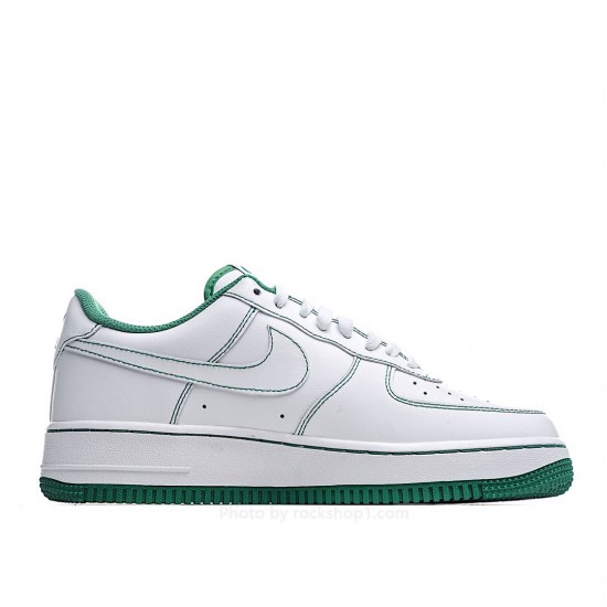 Nike Air Force 107 White and Green Low Top