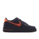 Nike Air Force 107 Black & Orange Low Top