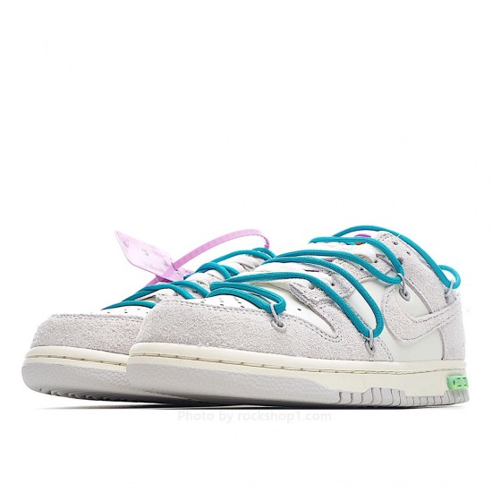 Nike SB Dunk OFF-WHITE Gray Green Purple