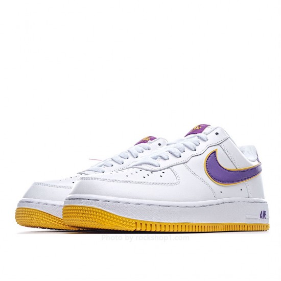 Nike Air Force 107 Low Purple Gold Low Top