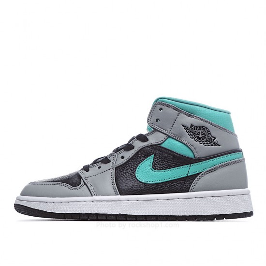 Air Jordan 1 Mid 'Grey Aqua'