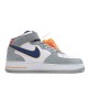 Nike Air Force 1 White Gray Blue Orange