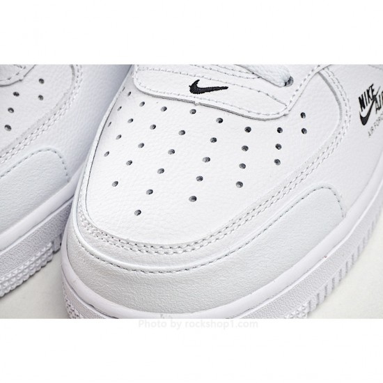 Nike Air Force 1 Lv8 Mid Top White Black 3M Reflective