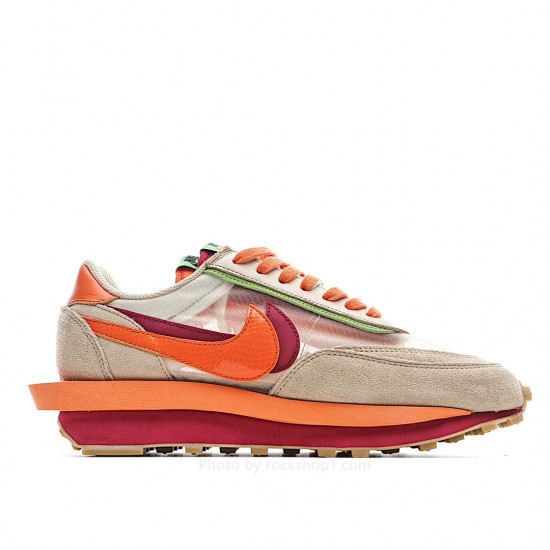 Nike sacai x Clot x LDWaffle 'Net Orange Blaze'