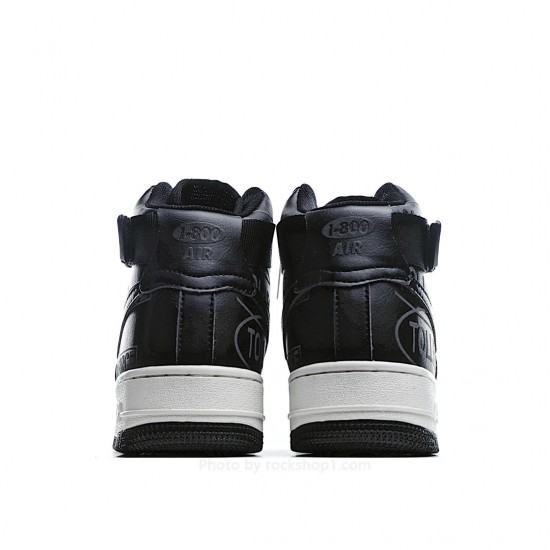 Nike Air Force 1 07 Premium Black Grey 3M Reflective