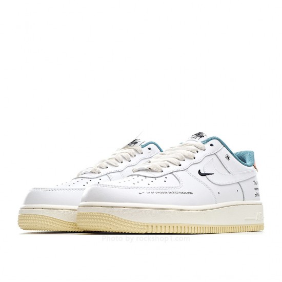 Nike Air Force 1 White Blue Orange